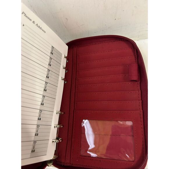 Day planner organizer journal book 8"x6"Red zipper - Picture 5 of 8